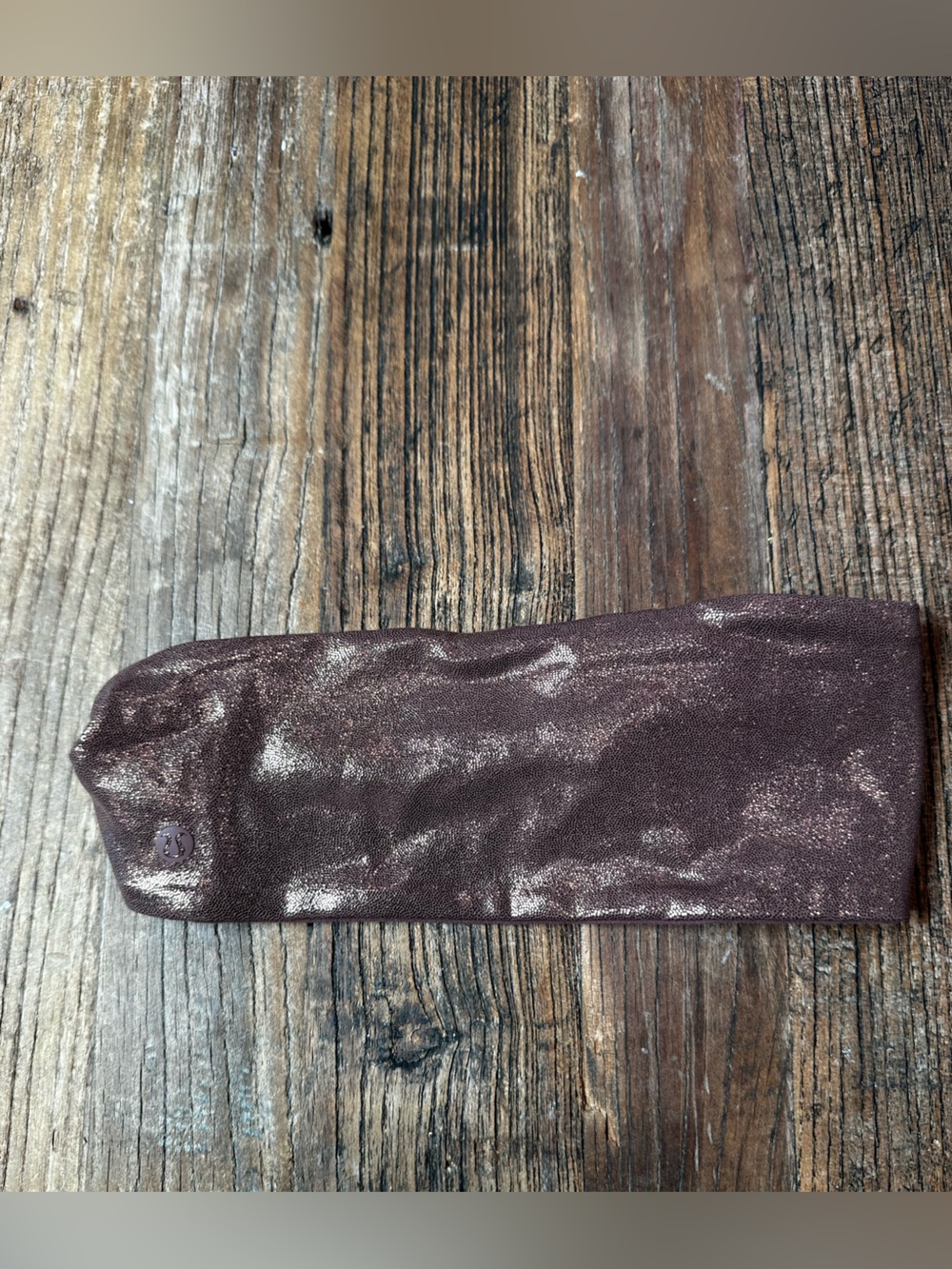 lululemon athletica Metallic Brown Wide Stretch Headband